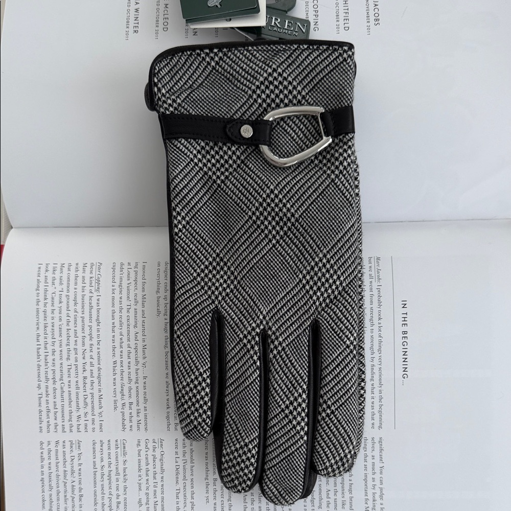 🧤🧤🧤Lauren Ralph Lauren leather touch  gloves, size XL
